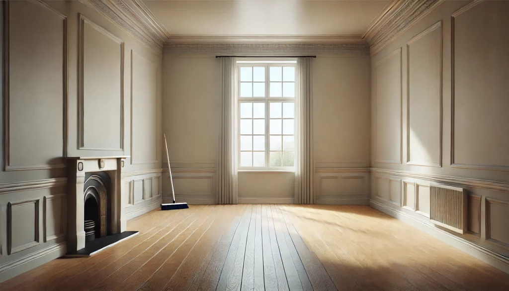 leerer raum nach haushaltsauflösung